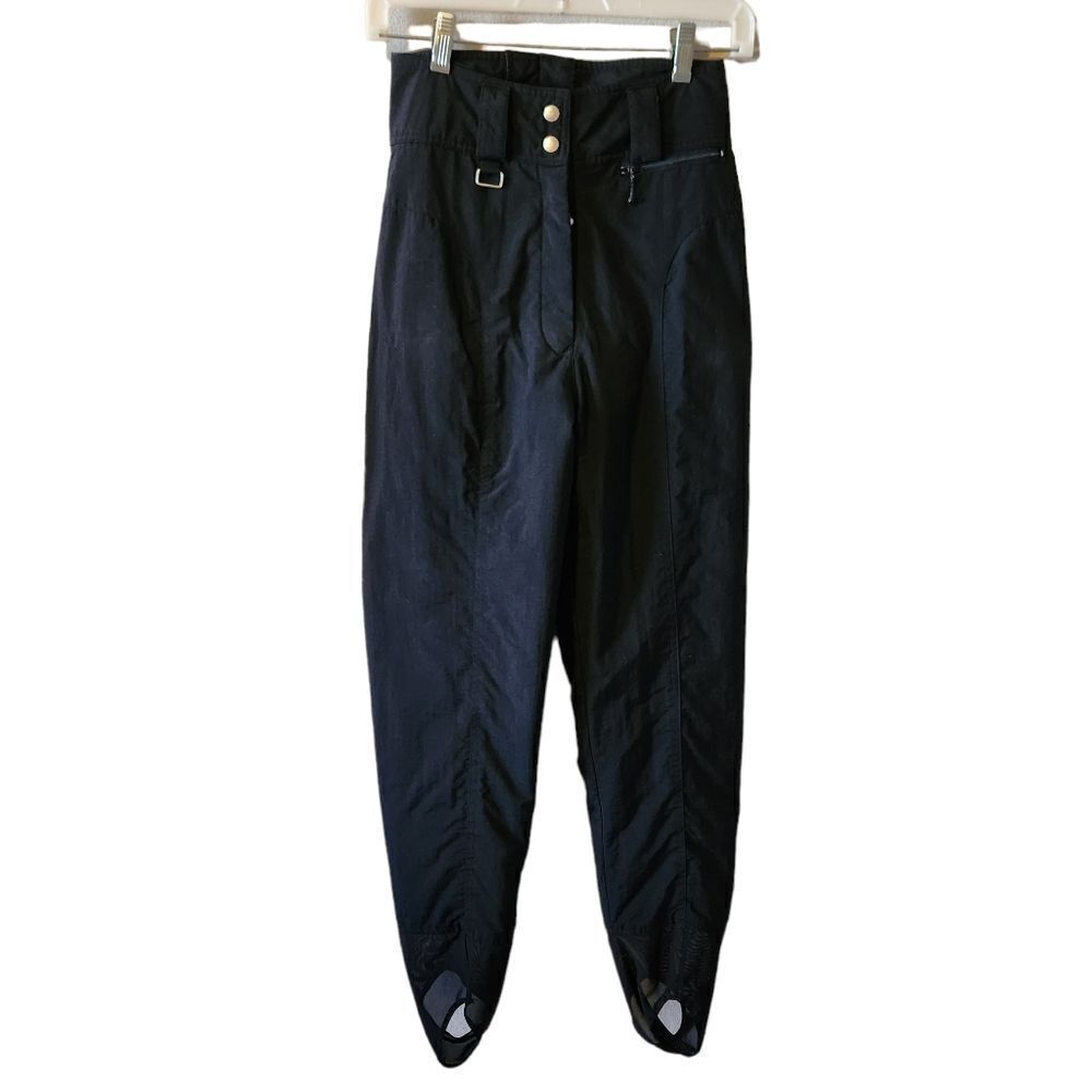 Obermeyer Vintage Stiletto Black High Waisted Snow Pants 4
